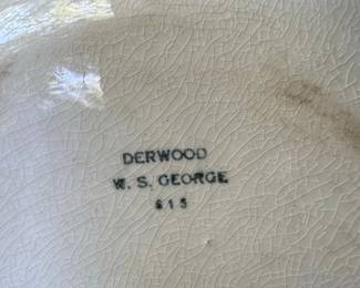 W. S. George Derwood Pattern Serving Bowl second image