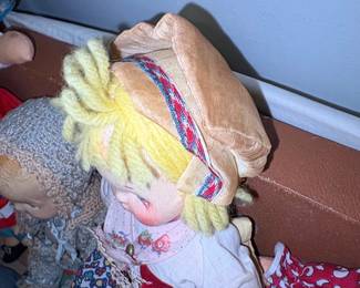 Vintage Composition Dolls  Molly, Folk Doll, and Baby Doll second image