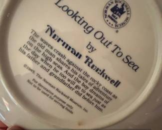 Norman Rockwell Looking Out To Sea Collector Plate second image