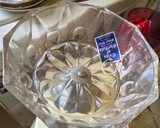 Sheffield Cut Crystal Pedestal Bowl second image