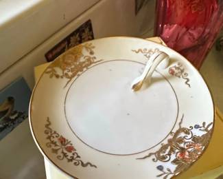 Antique Noritake M Mark Hand Painted Lemon Dish