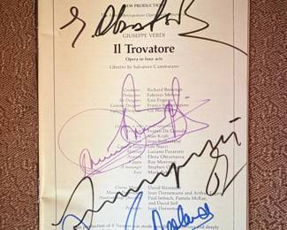 Metropolitan Opera Il Trovatore Playbill  December ,  Signed