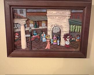 Dore Skidmore New Orleans French Market Woodgraph
