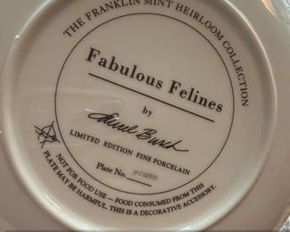 Laurel Burch Fabulous Felines Limited Edition Fine Porcelain Plate second image