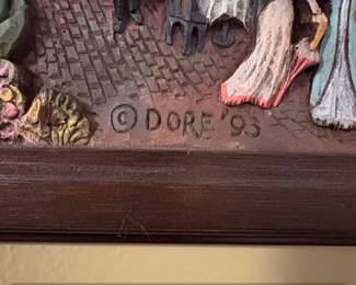 Dore Court of Two Sisters Hand Painted Woodgraph second image