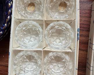 Bohemia Glass Crystal Salt Cellars Set