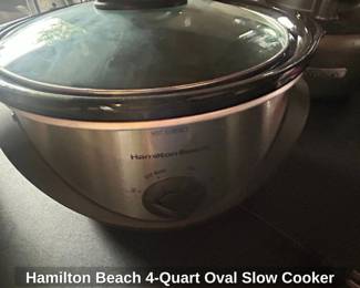 Hamilton Beach Quart Oval Slow Cooker