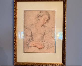 Peter Paul Rubens, Young Woman With Crossed Hands Sketch