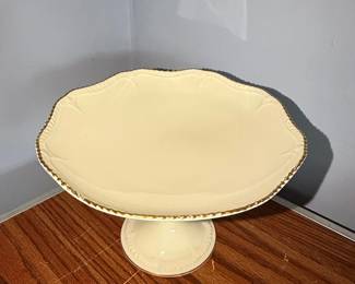 Lenox Gold Wheat Pedestal Cake Stand