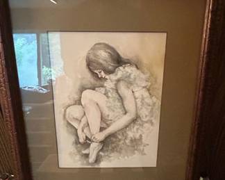 Marilyn Zapp Mother and Child Lithograph Print