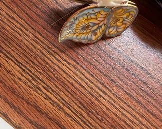 Vintage Enamel Butterfly Brooch