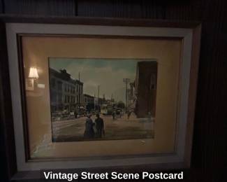 Vintage Street Scene Postcard