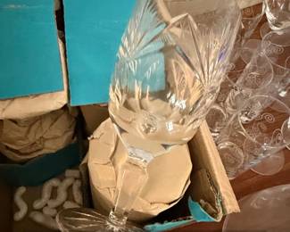 Gorham Rosewood Lead Crystal Iced Tea Glasses