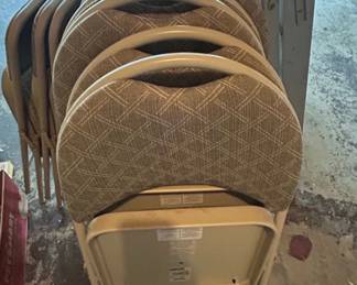Meco Corporation Zuni Fawn Samsonite Folding Chairs