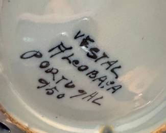 Vestal Alcobaca Portugal Ceramic Plate second image