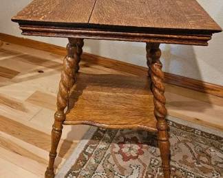 Vintage Oak Parlor Table