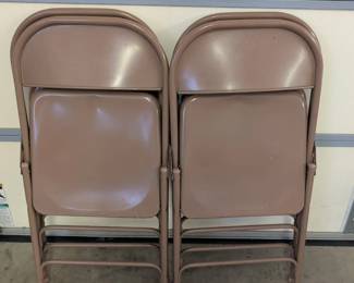 Set of 4 Metal Folding Chairs