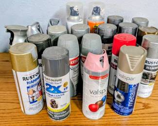 Box Of Spray Paints