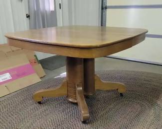 Square Oak Dining Table