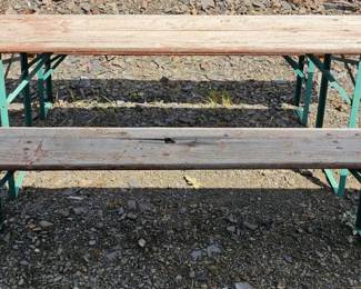 Foldable Table  Benches
