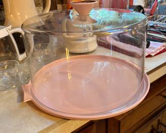 Vintage sweet pink cake holder