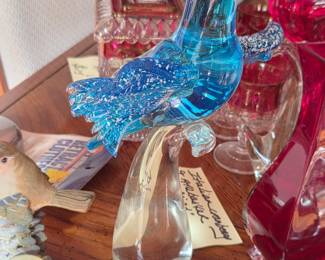 Beautiful bird Murano style art glass