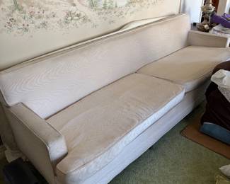 White stream line couch with matching lights love seat