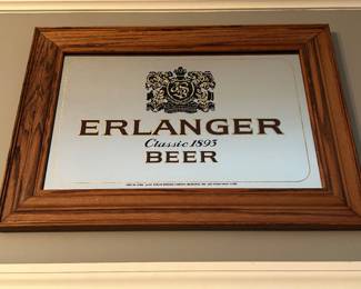 #54 Beer - SR Erlanger Classic 1895 Mirrored Beer Sign $ 20.00
