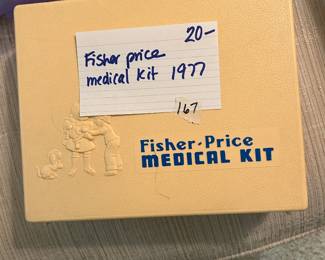#167 Misc. - Mstr Fisher Price Medical Kit - 1977 w/tools $ 20.00
