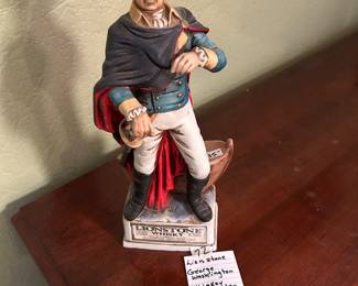 #72 Decanter's Lion Stone George Washington Whiskey Decanter - Sealed $ 35.00
