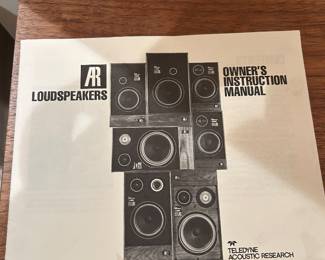 #47 Misc. - DR AR12C11934 = Acoustic Speakers - teledyne Accoustic Research pair of speakers $ 175.00