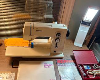 #38 Chair - Sew 801 Bernina Matic Electronic Sewing Machine w/Case and Accessories w/manuals and hard shell Cover $ 225.00