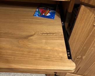#146 Cabinet - BD1 Pine Desk Armoire w/pull-out tray w/4 doors and 2 shelves - You Move - 39Hx22Dx68T $ 75.00