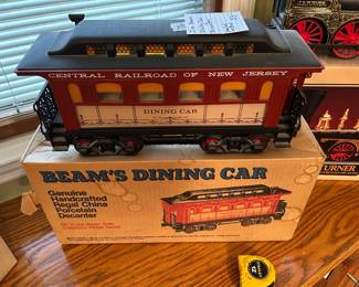 #76 Decanter's Jim Beam Dining Car Decanter - sealed w/box $ 55.00