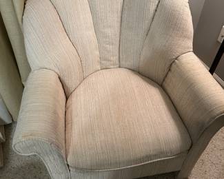 #34 Chair - MSTR Statue Cream Channel Back Chair $ 40.00
