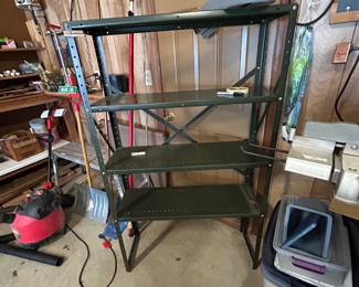 #136 Garage Green Metal Shelf - 36x12x60 $ 45.00