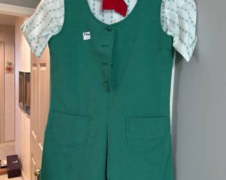 #208 girl scout uniform with tie 14.5 size $20.00
