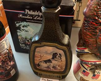 #92 Decanter's Jim Beam irish Setter Bourbon Whiskey Sealed Decanter $ 20.00