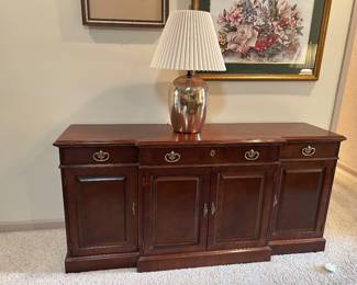 #6 cab den Henerdon buffet 3 drawer 4 doors 68x19x32 $ 275.00