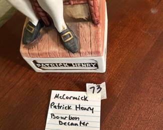 #73 Decanter's McCormick Patrick Henry Bourbon Decanter - Sealed $ 30.00