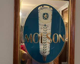 #51 Beer - SR Molson Metal Framed Beer Sign - 14.5x19 $ 25.00