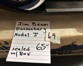 #69 Decanter's Jim Beam Duesenerg Model J - sealed w/Box $ 65.00