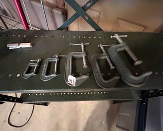#141 Garage Set of 5 Craftsman C Clamps $ 30.00