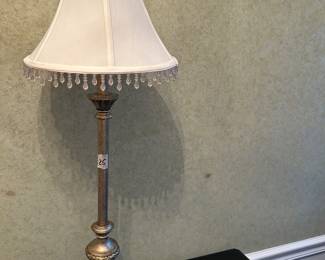 #25 Lamp - Hall Heavy Gold Painted Buffet Lamp - 32" Tall $ 30.00
