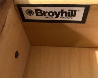 #67 kitchen Broyhill Buffet w/2 drawers and 2 doors - 68x19x35 - has silverware Divider (as is finish) $ 300.00