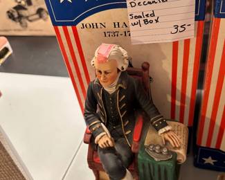 #85 Decanter's McCormick John Hancock Bourbon Decanter Sealed w/Box $ 35.00