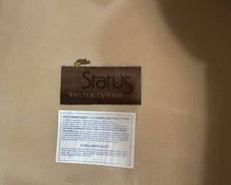 #34 Chair - MSTR Statue Cream Channel Back Chair $ 40.00