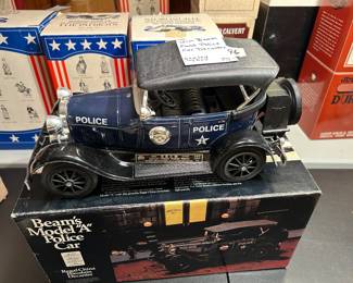 #95 Decanter's Jim Beam Ford Police Car Decanter sealed w/box $ 75.00
