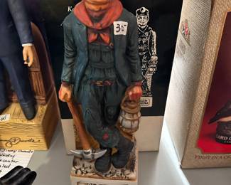 #88 Decanter's Old Time Coal Miner Decanter Sealed w/Box $ 30.00