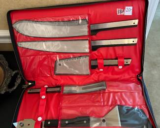 #183 Misc. - DR Venco Stainless Japan - Set of 6 pieces in a soft side case $ 20.00